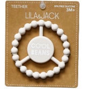 Wholesale - 1pc Silicone Peace Teether - Beige "Cool Beans" C/P 100, UPC: 195010113274